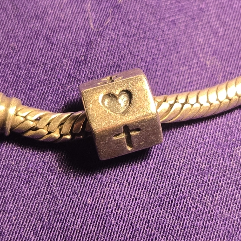 Pandora Heart and Cross Charm